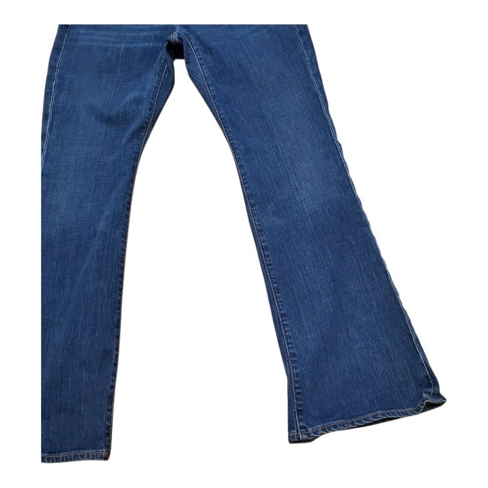 GAP 1969 SZ 8 Ankle Bootcut Low-rise Distressed 5-Pocket Blue Jeans - Picture 6 of 10